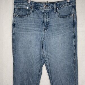 J. Crew Classic Vintage High Rise Blue Jeans Womens 30 Petite Ankle Short Preppy